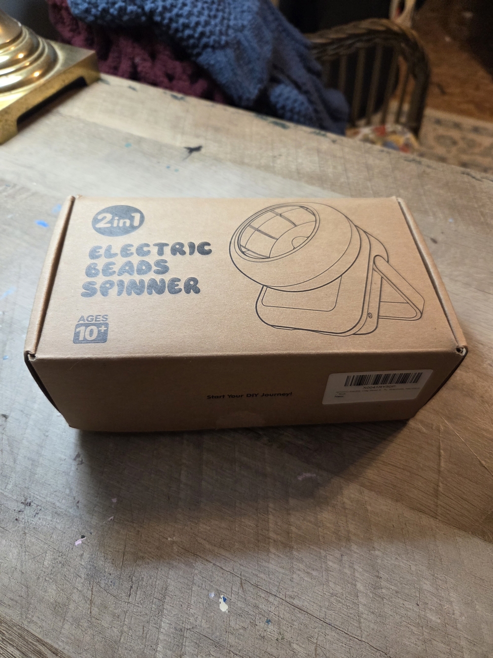 2-in-1 Electric Beads Spinner - Kraft Box